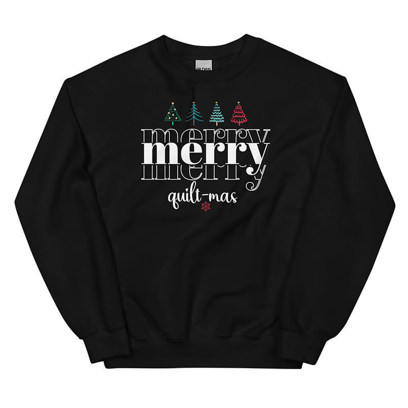 Merry-Quiltmas-Sweatshirt-Black