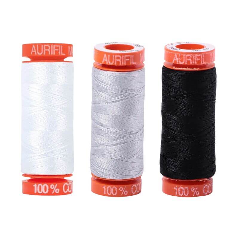 Ghostly Thread Pack 50WT Aurifil Cotton Small