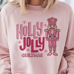 Holly Jolly Quiltmas Nutcracker Sweatshirt