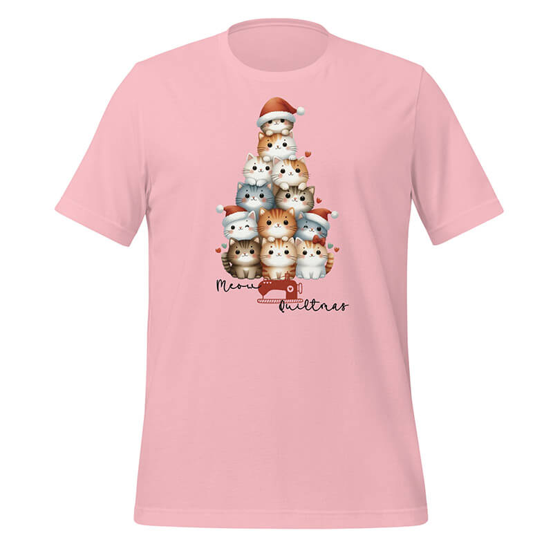 Meow-Quiltmas-Bella-Canvas-White-t-Shirt