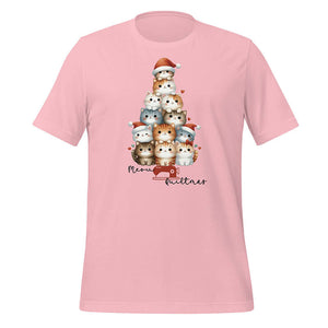 Meow-Christmas-T-Shirt-Pink