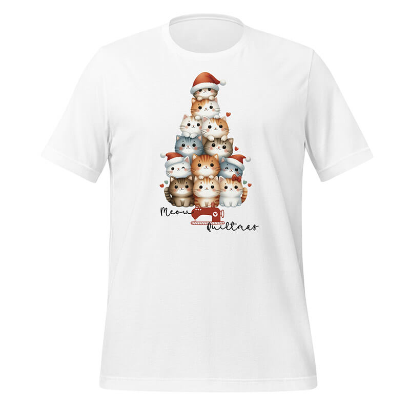 Meow-Christmas-T-Shirt-White