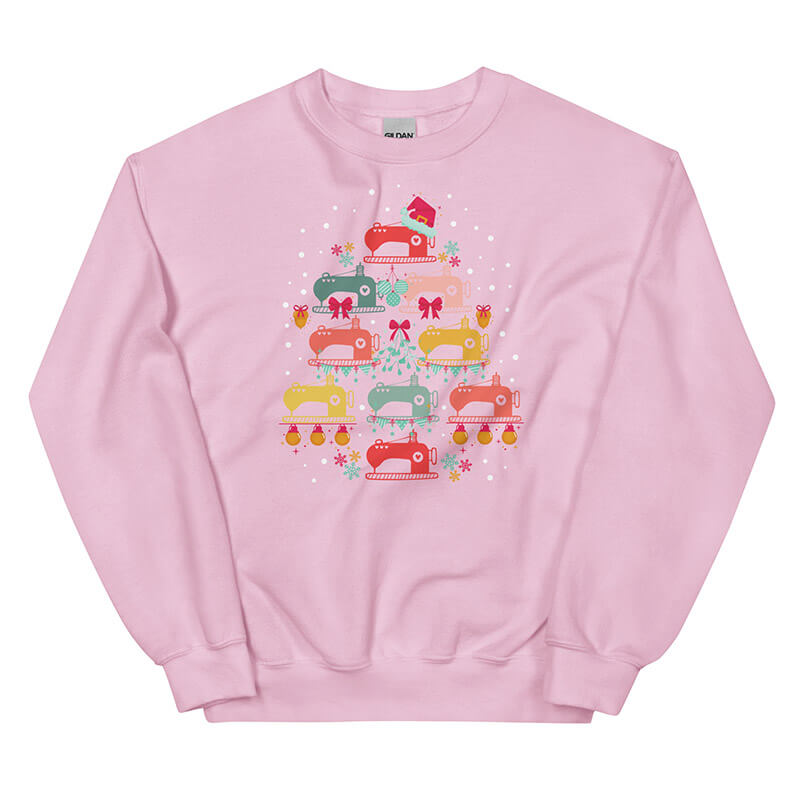 Sewing-Machine-Sweatshirt-Pink