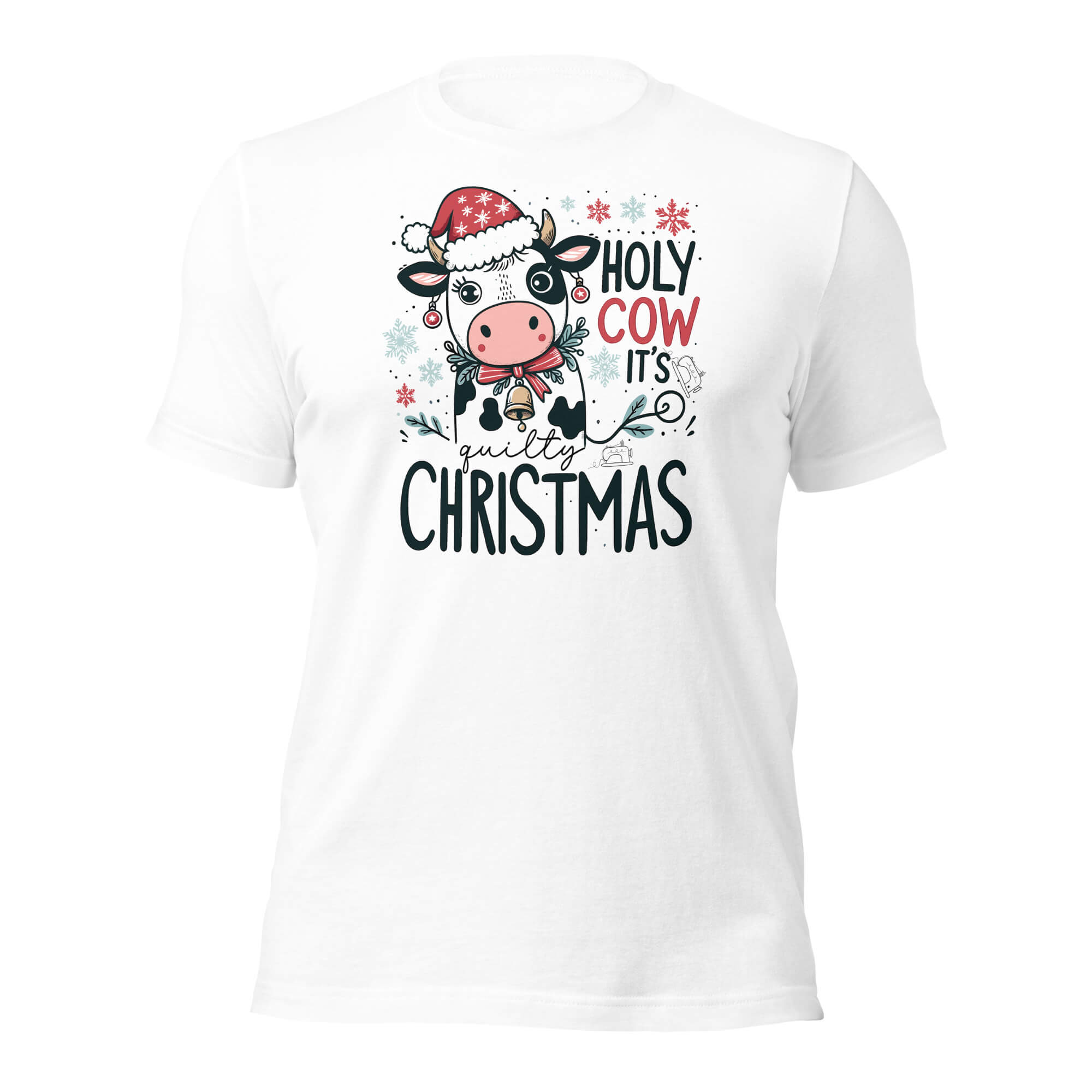    Holy-Cow-Quiltmas-Bella-Canvas-T-Shirt-White