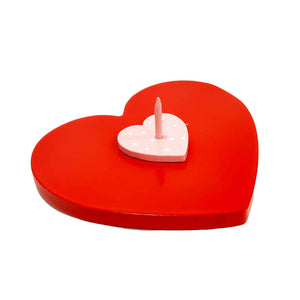Love Heart Spindle Red Side View