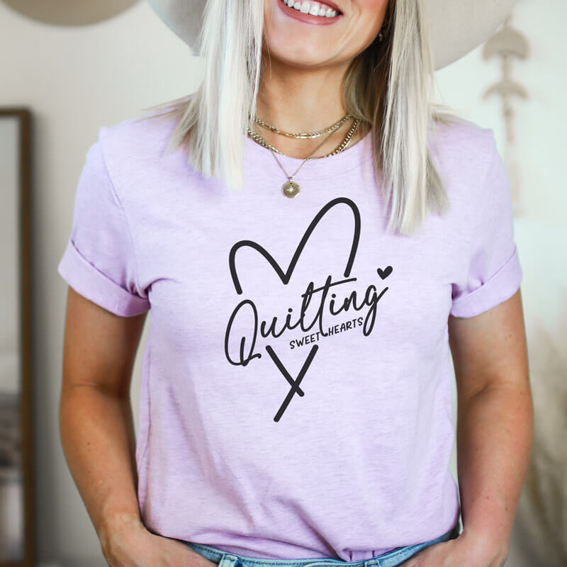 QUILTING SWEETHEARTS T-SHIRT LIGHT