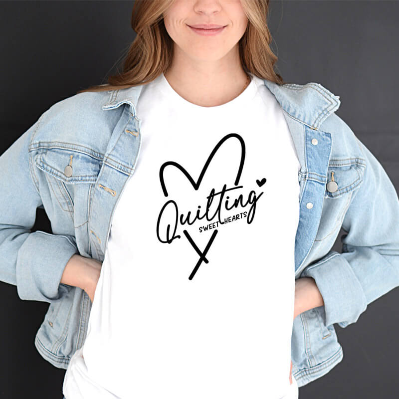 QUILTING SWEETHEARTS T-SHIRT LIGHT