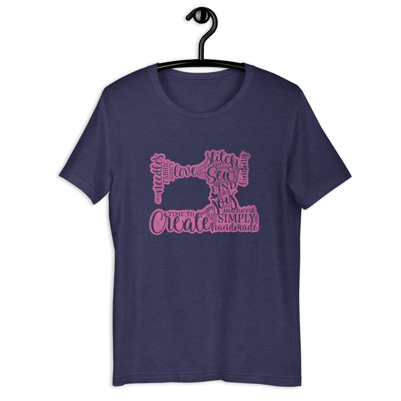 SEW ON T-SHIRT HEATHER PRISM PEACH