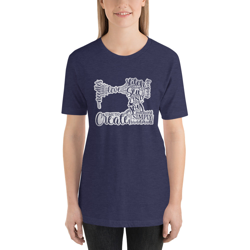 SEW ON T-SHIRT HEATHER MIDNIGHT NAVY