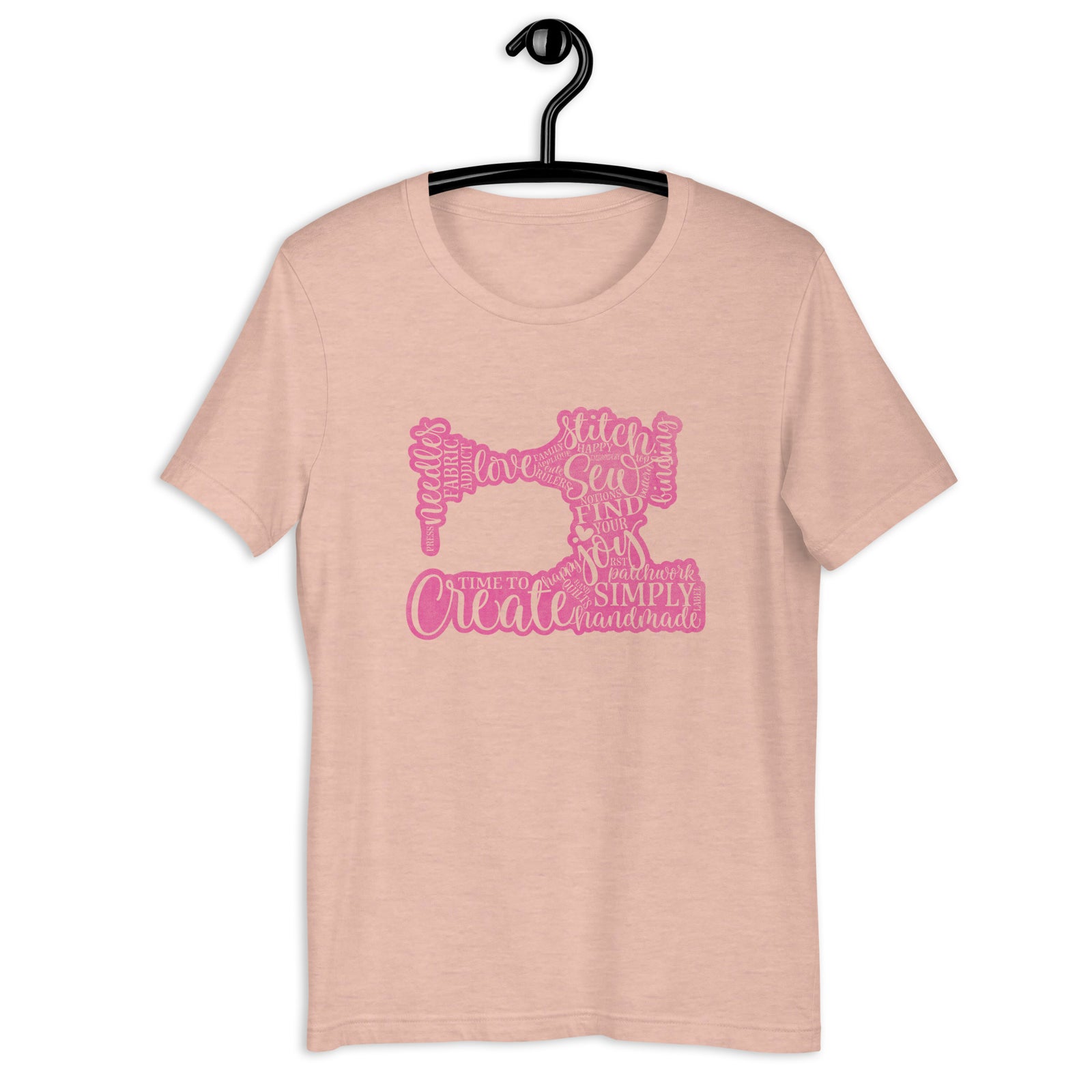 SEW ON T-SHIRT HEATHER PRISM PEACH