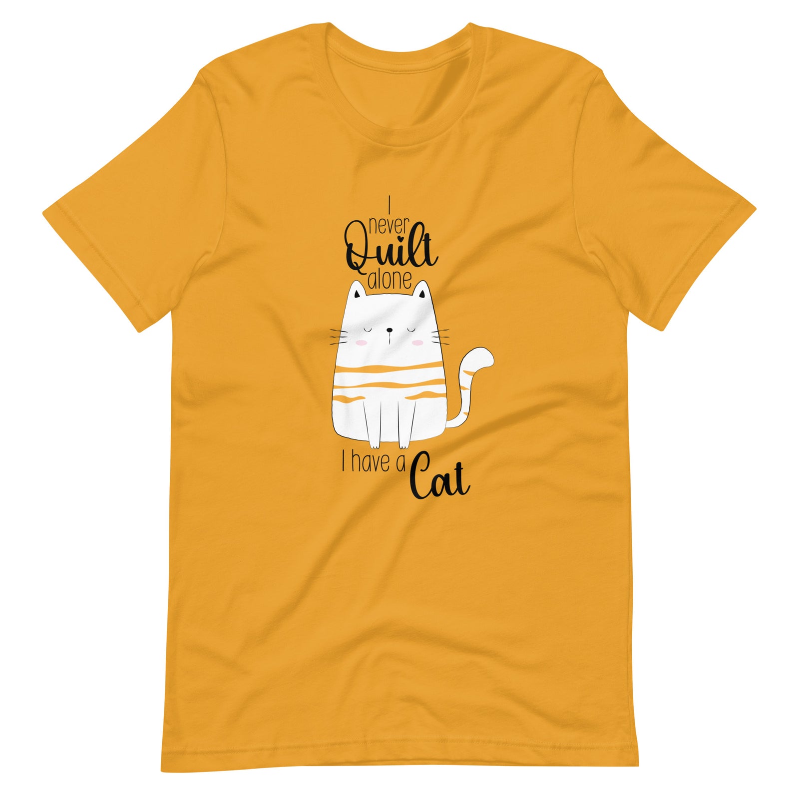 I NEVER QUILT ALONG I HAVE A CAT WHITE