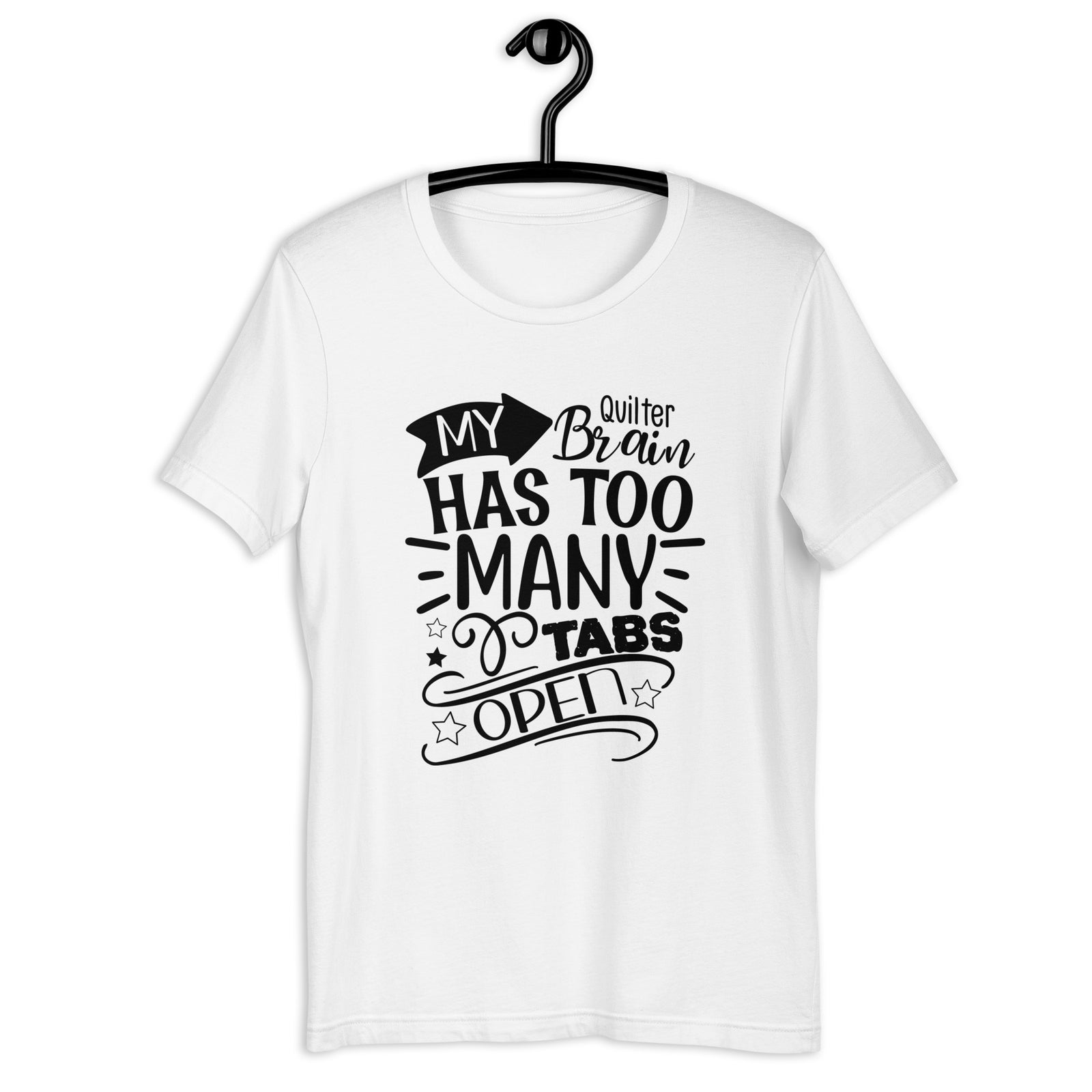 My Quilters Brain Has Too Many Tabs Open White